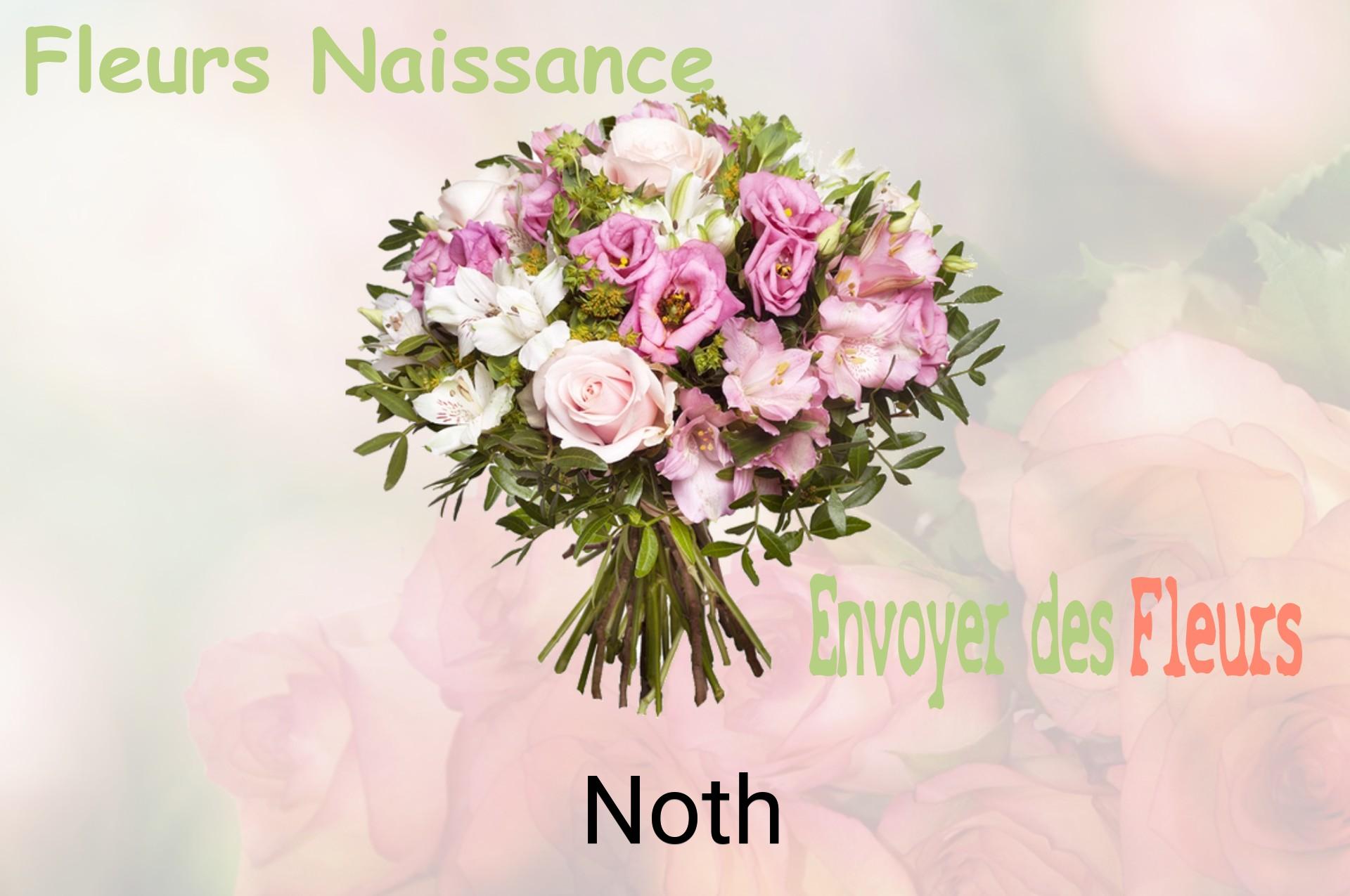 Bouquet de fleurs de naissance livré à Noth